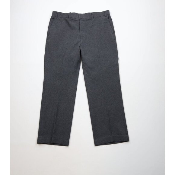 Vintage 70s Levis Mens 38x31 Knit Wide Leg Bell Bottoms Chino Pants Gray USA